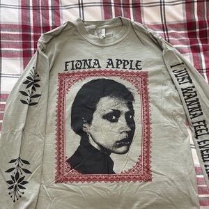 Fiona Apple Green Long Sleeve Tee Shirt Unisex M